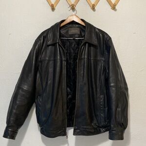 Black Leather Jacket — Full Grain